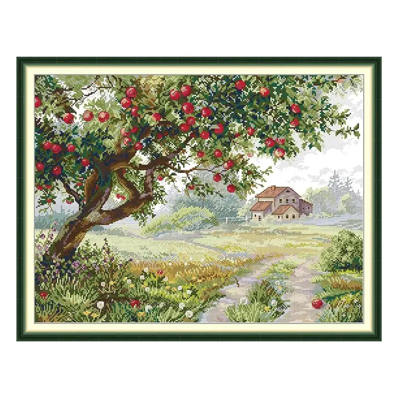 

AS94-Tree DIY Decorations Kit Aida 14Ct 11Ct Count Print Canvas DIY Decorations Needlework Embroidery DIY Handmade DIY Decoratio