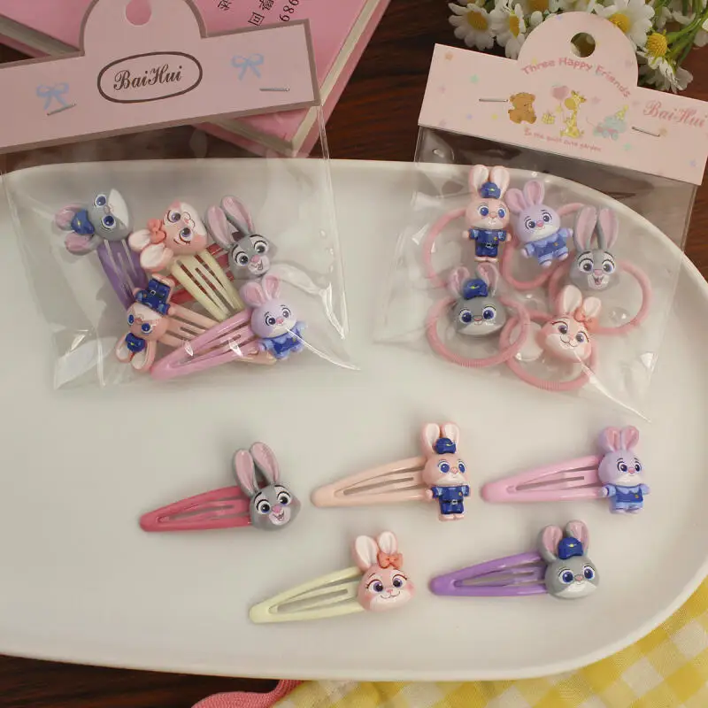 

Kawaii Disney Zootopia универсальная заколка для волос креативный мультфильм Джуди Хоппс милая челка боковой зажим для волос подарок на день рождения для девочек