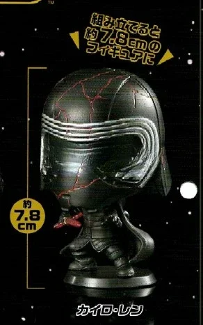 BANDAI Star Wars Action Figures Model Big Head Doll Assembly Ornament Boba Fett Skywalker Gashapon Ornament Official Genuine view 4