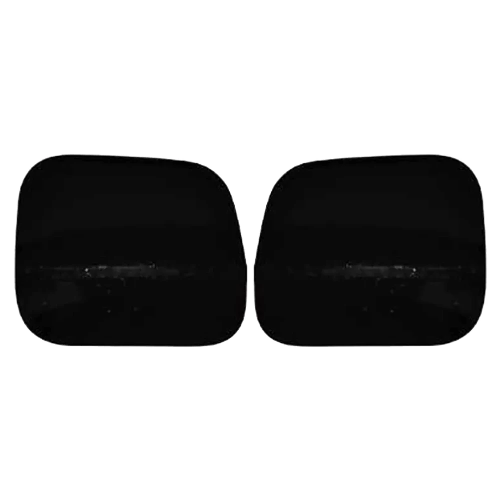 1 Pair Car Front Left Right Bumper Towing Tow Hook Hole Covers Caps Fit For Toyota Highlander 2020 2021 2022 2023 Black Plastic