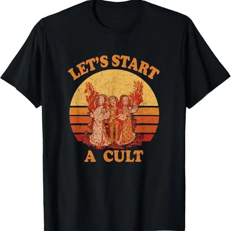 Lets Start A Cult Retro Sunset T Shirt