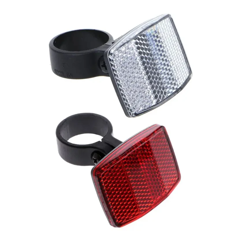 

Bicycle Bike Handlebar Reflector Reflective Front Rear Warning Light Safety Lens