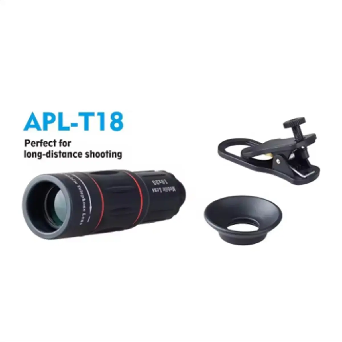 1Pc 18 Times Telephoto Lens External Camera, Suitable for Mobile Phones, Telescopes