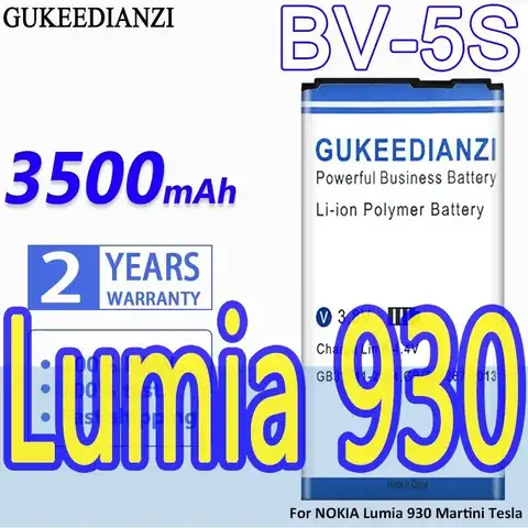 Long-Lasting Mobile Phone Battery BV-5S For Nokia X2 X2DS 1013 X+ X Plus 3500mAh
