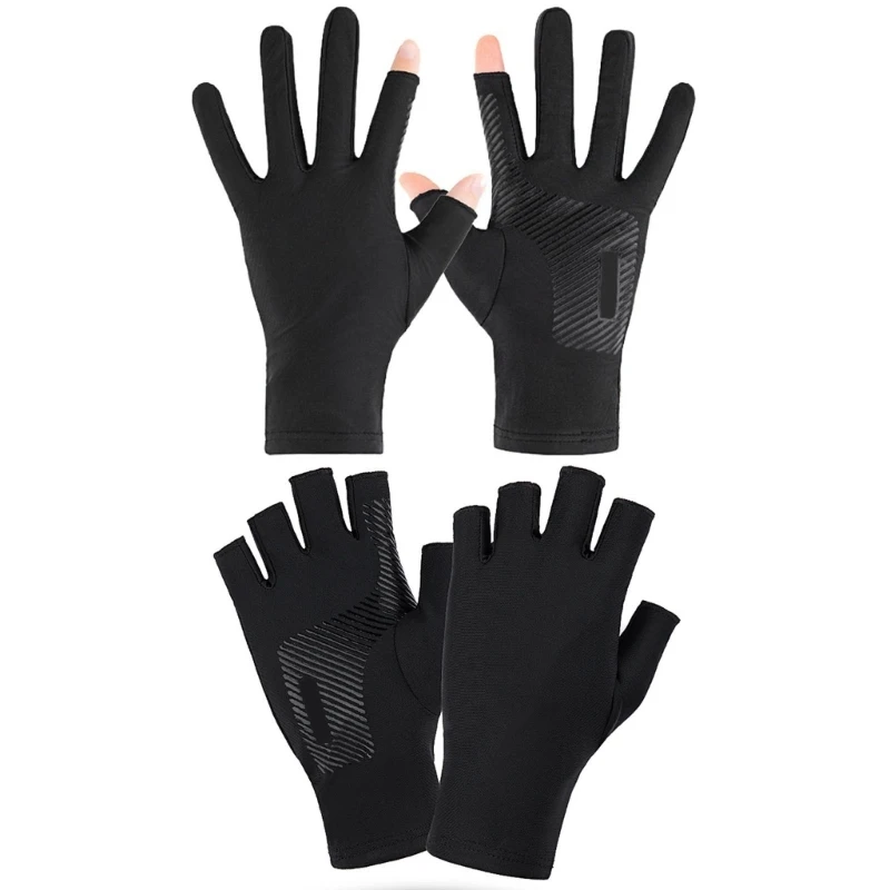 Fishing Gloves for Men and Women 2 Cut Fingers for Photography Fly Fishing Ice Fishing Running Touchscreen