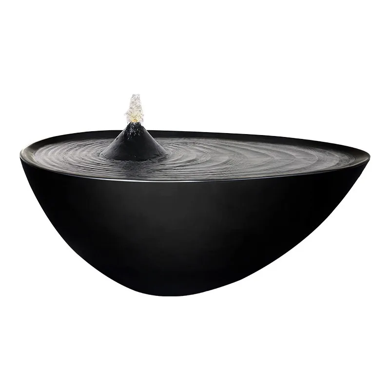 Fountain ornaments, water droplets, landscape and waterscape sketches, simple, modern flowing water club decoration