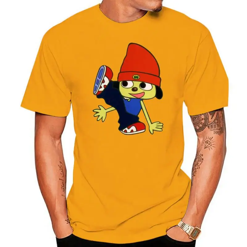 

Мужская футболка с коротким рукавом Parappa The Rapper, футболка унисекс с наклейками, женская футболка, футболки, топы