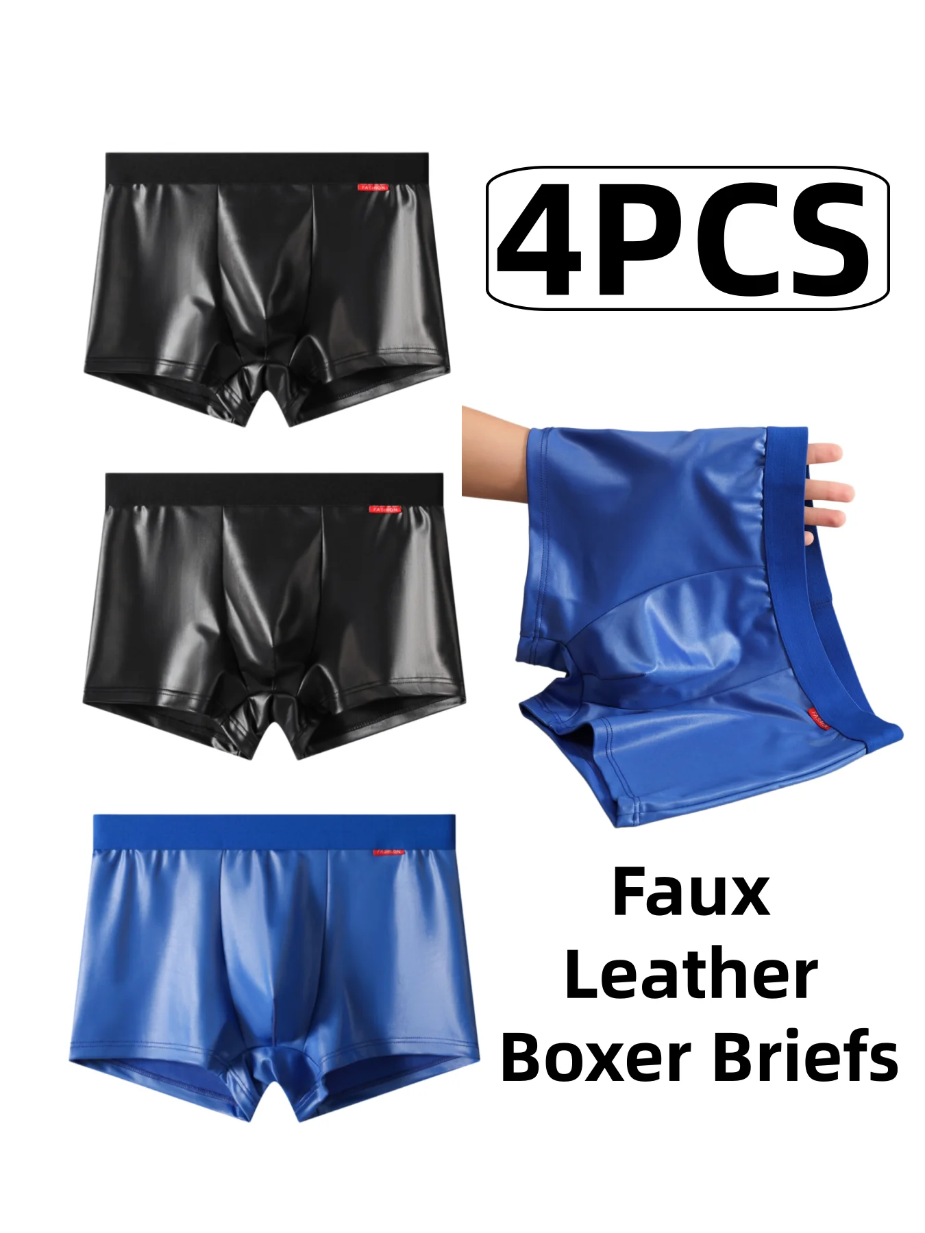 Multi Pack Underwear - Dörtlü Paket Erkek Suni Deri Boxer