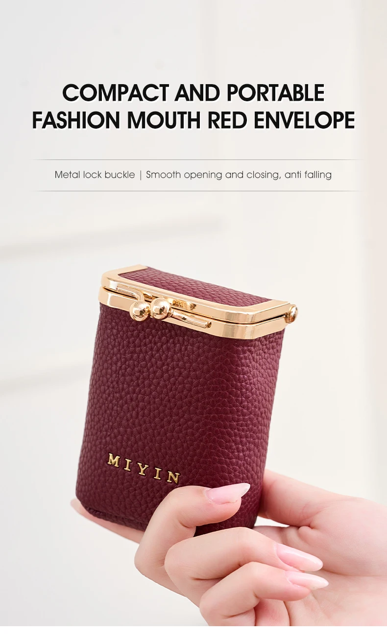Luxuriöser Mini-Lippenstift-Organizer für Damen, auch geeignet als Schmuck-, Kopfhörer- und Münzbeutel mit eingebautem Spiegel. – Detail 1