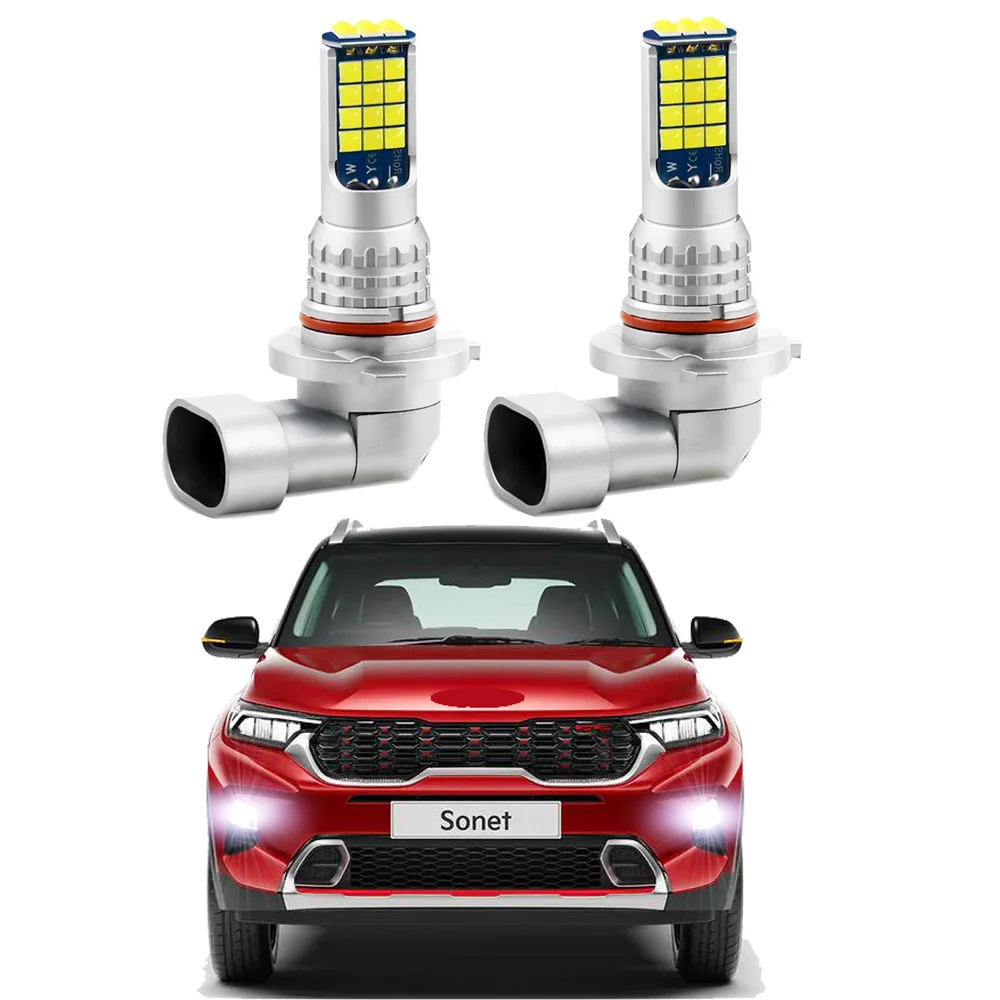 2pcs  Led Car Fog Lamp For KIA Sonet 2020 2021 2022 2023  Front Fog Light Bulb Canbus