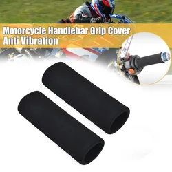 2pcs Universal Motorcycle Handlebar Grips Non-slip Soft Foam Motorbike Cycling Handle Bar Grip Cover