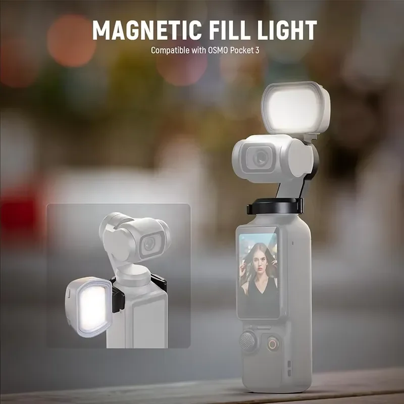 200mAh Adjustable Brightness Portable Photography Lighting Action Accessories Magnetic Mini Light Emitting Diode Fill