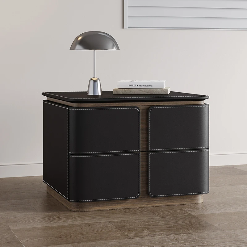 Aesthetic Premium Nightstand Delicacy Style Luxury Trendy Bedside Tables With Drawers Storage Table De Chevet Bedroom Furniture