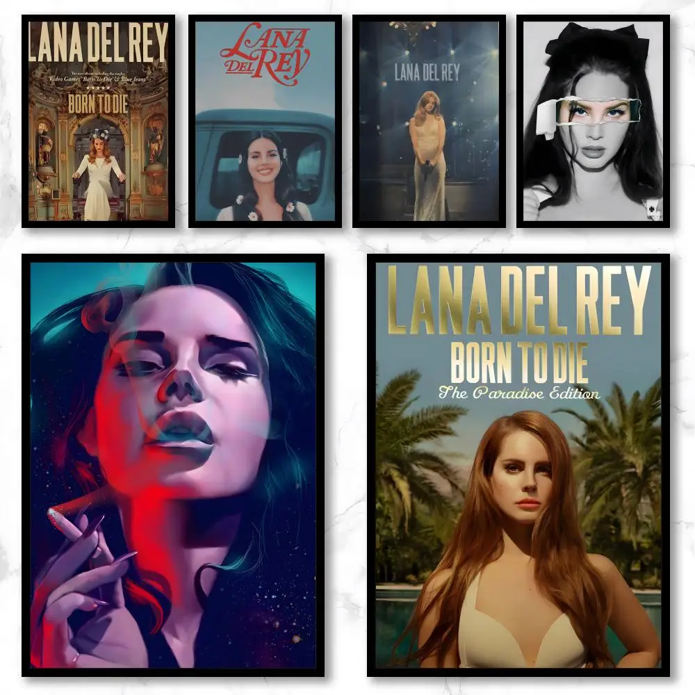 Music L-Lana Del Rey Poster Premium Art Wall Decor, Simple Ornament for Living and Leisure Areas