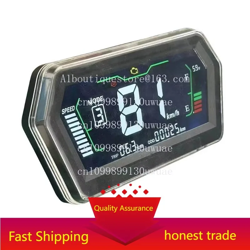 

Speedometer LCD Adjustable CAN Communication Cable Connected to Electric Scooter LCD Instrument Board Support 72V96V