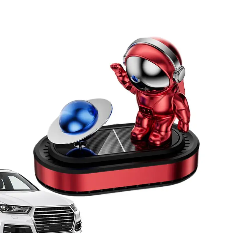 Solar Powered Car Air Freshener Astronaut Car Aromatherapy Rotatable Car Air Diffusers Car Aromatherapy Fresheners Car Perfume