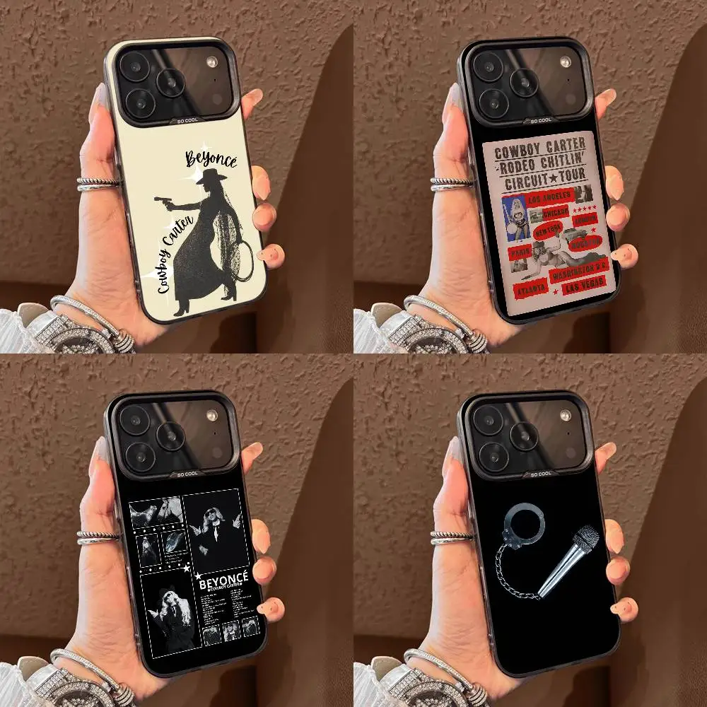 

B-Beyonce CUFF IT Cowboy Carter Phone Case For iPhone 17,16,15,14,13,12,11,Pro,Max,Plus,E,Air,Mini Black Tpu Cover