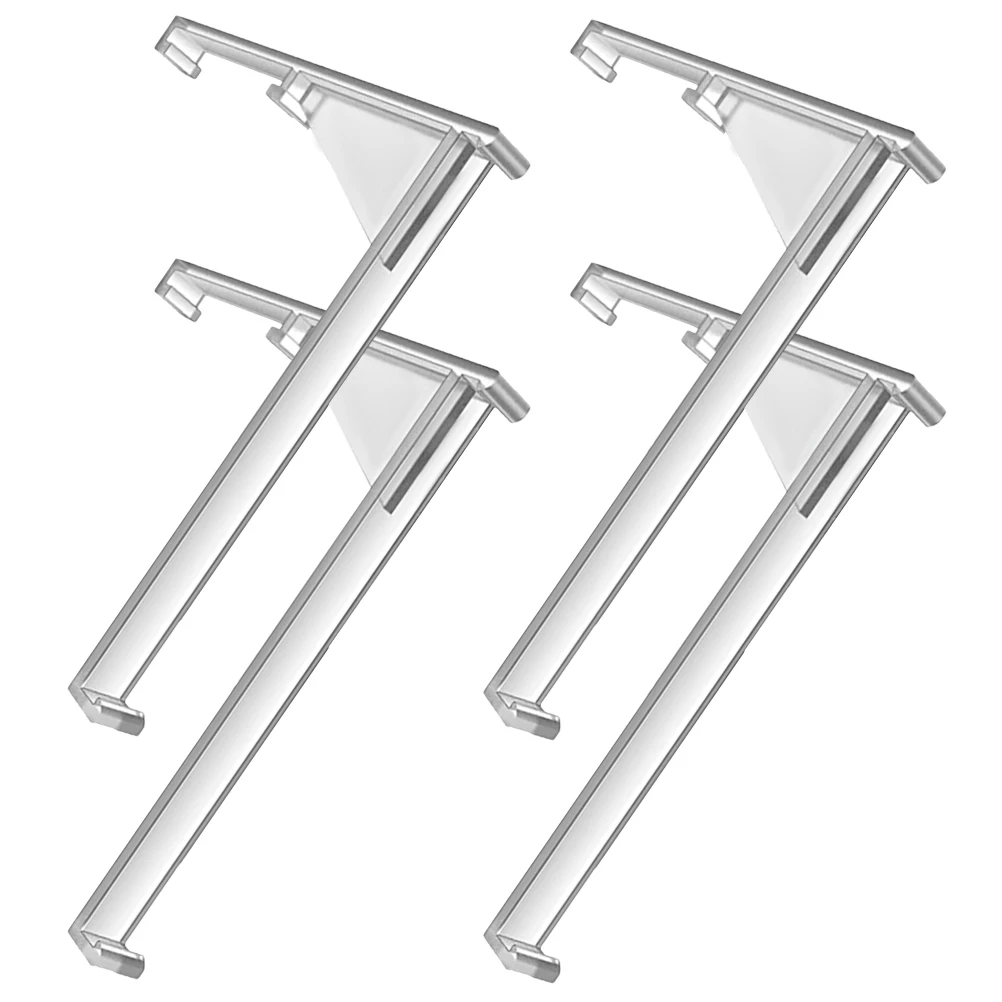 4pcs Curtain Positioning Valance Clips for Blinds Transparent Plastic Blind Clips Replacement Sturdy Lightweight Vertical