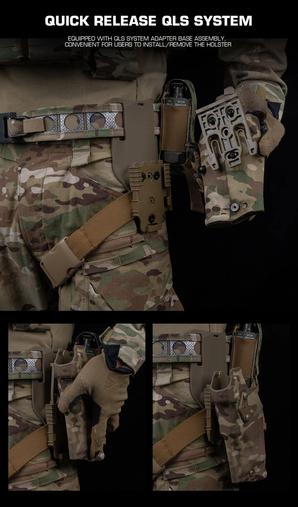 6354DO Taktisches Holster für Glock 17 mit X300/X300U Surefir Ultra Taschenlampe Jagd Airsoft Universalholster Rechts-/Linkshänder – Detail 40
