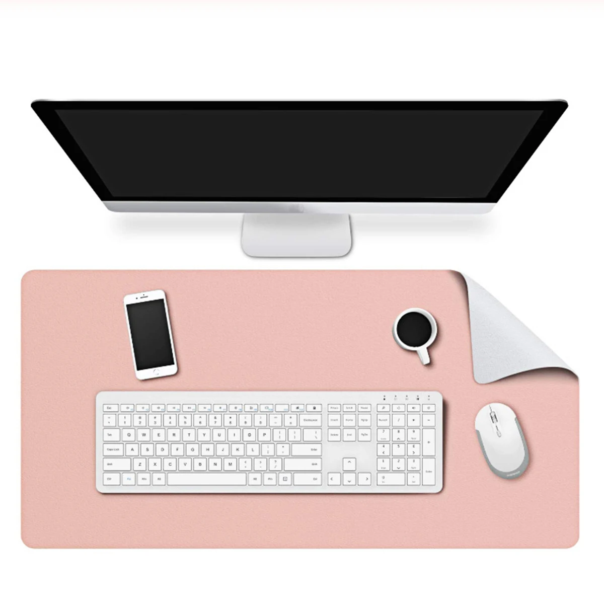 

Large Double sided PU Mouse Pad for Computer Gaming Desk Mat Non slip Office Table Cushion Multi function Large Size