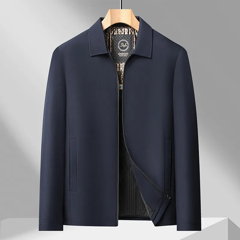 

Осенне-зимняя утепленная хлопковая куртка, модный деловой однотонный кардиган на молнии с лацканами и карманами, топ с длинными рукавами