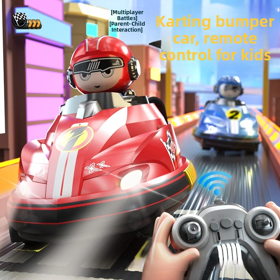 New Children's Double Remote Control Bumper Car Parent-child Interactive Go-kart Drift Collision, And Launch Remote Control Toy