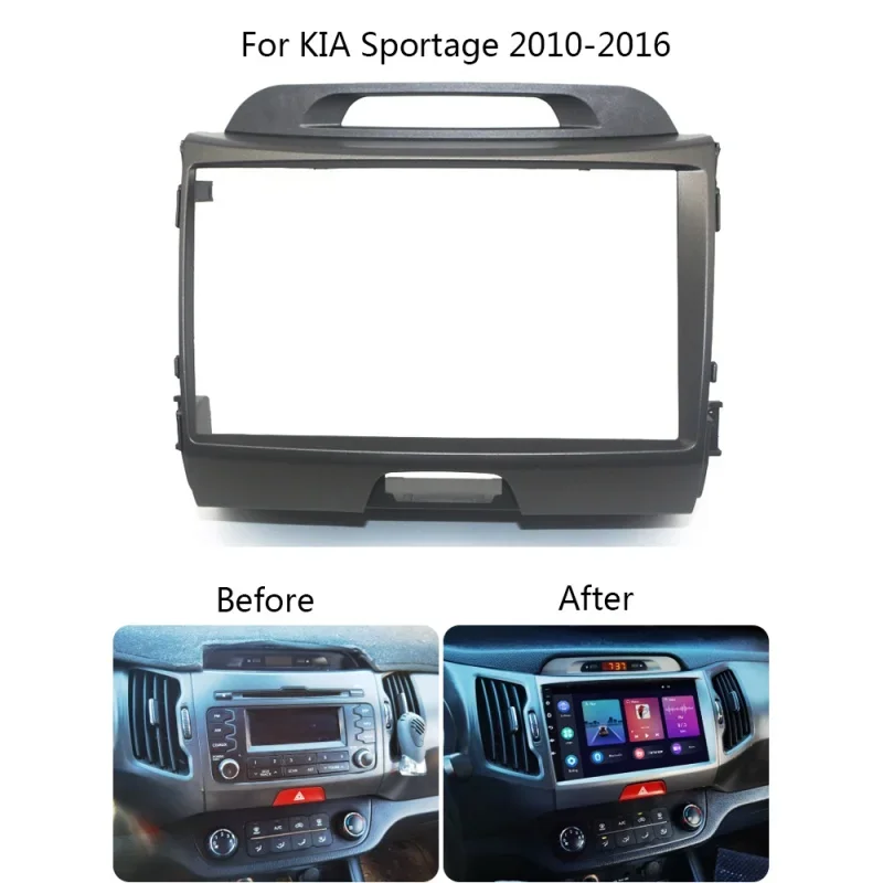 

2Din ANDROID установка автомобильного радио DVD GPS Mp5 пластиковая панель для Kia Sportage 2008-2015, комплект крепления на приборной панели автомобиля