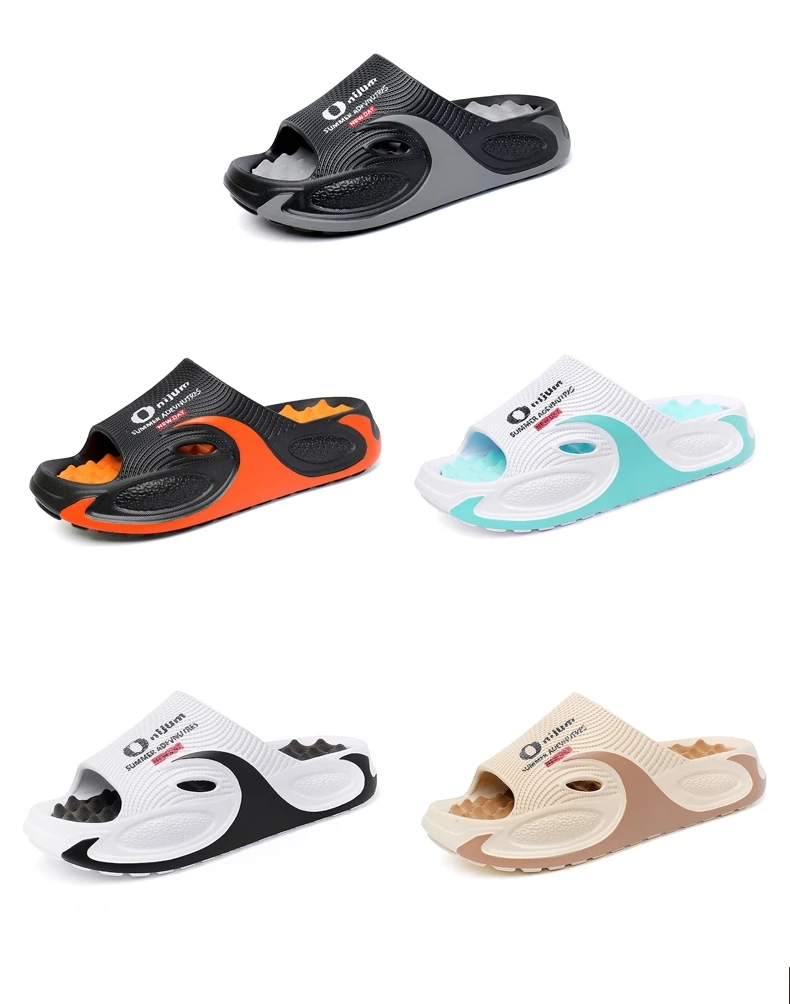Sommer Neues Design Herren Massage-Hausschuhe Indoor Outdoor Sandalen Strand Herren Freizeitschuhe EVA Weiche Slides Herren Paar-Hausschuhe – Detail 5