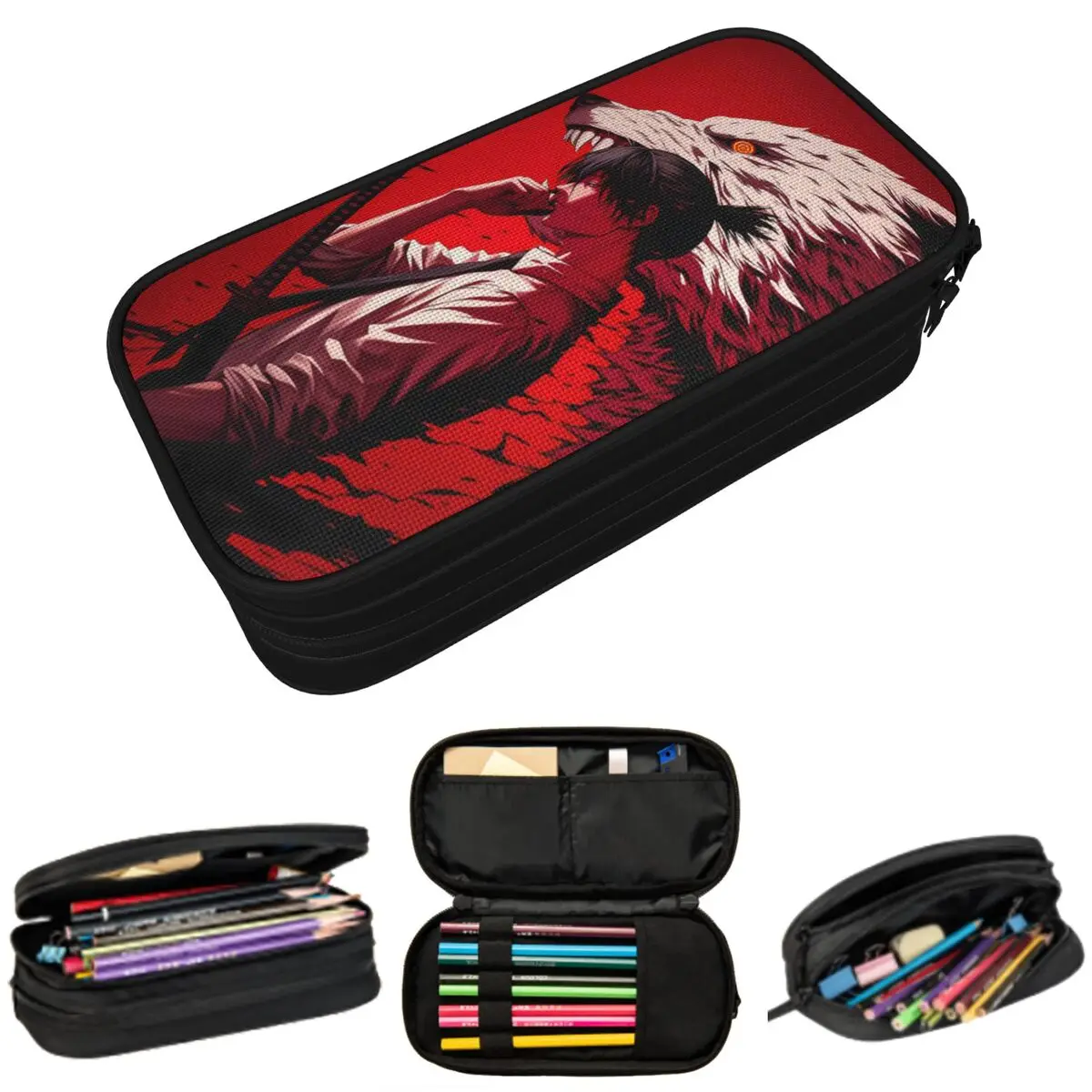 

Aki Hayakawa Anime Chainsaw Man Pencil Case for Boys Girls Gifts Pen Box Pencil Bag Stationery Supplies Pen Holder Bag
