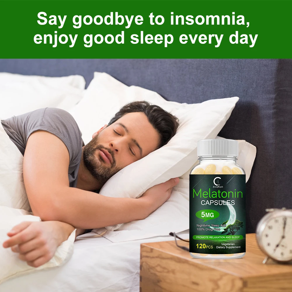 GPGP Greenpeople 3 Bottles 120pcs Super Strength Melatonin Nighttime Sleep Sleeping Tablets Prolong Sleep Time Deep Sleep