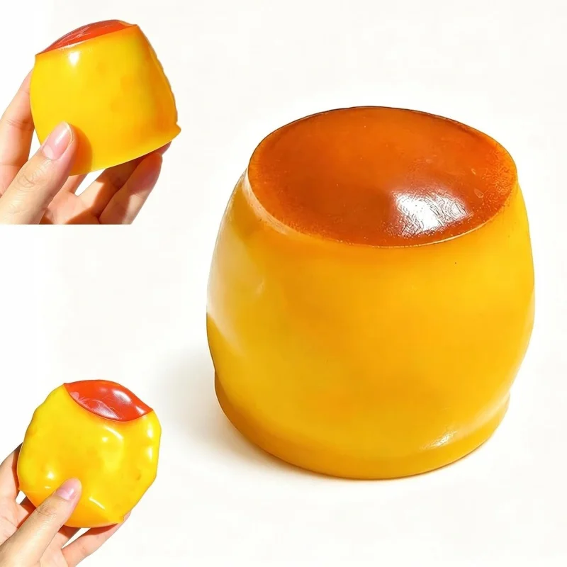 bola-anti-stress-crocante-e-macia-brinquedo-de-apertar-em-formato-de-pudim-de-caramelo-brinquedo-sensorial-de-apertar-com-contas-de-argila-para-lembrancinha-de-festa-para-adultos
