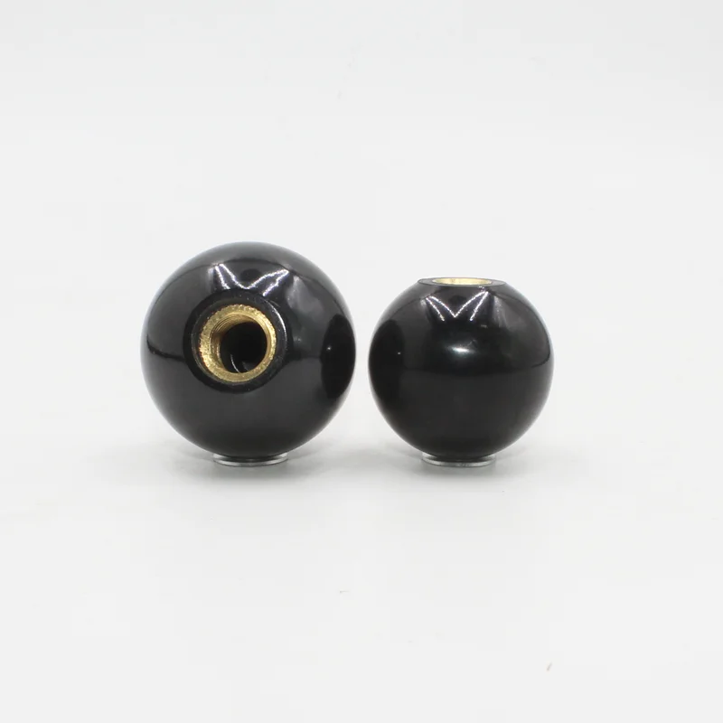 Black Red Round Ball Resin Ball Knobs Bakelite Lever Knob Grip Handles M4 M5 M6 M8 M12 Of Furniture Or Machine Tool Copper Core