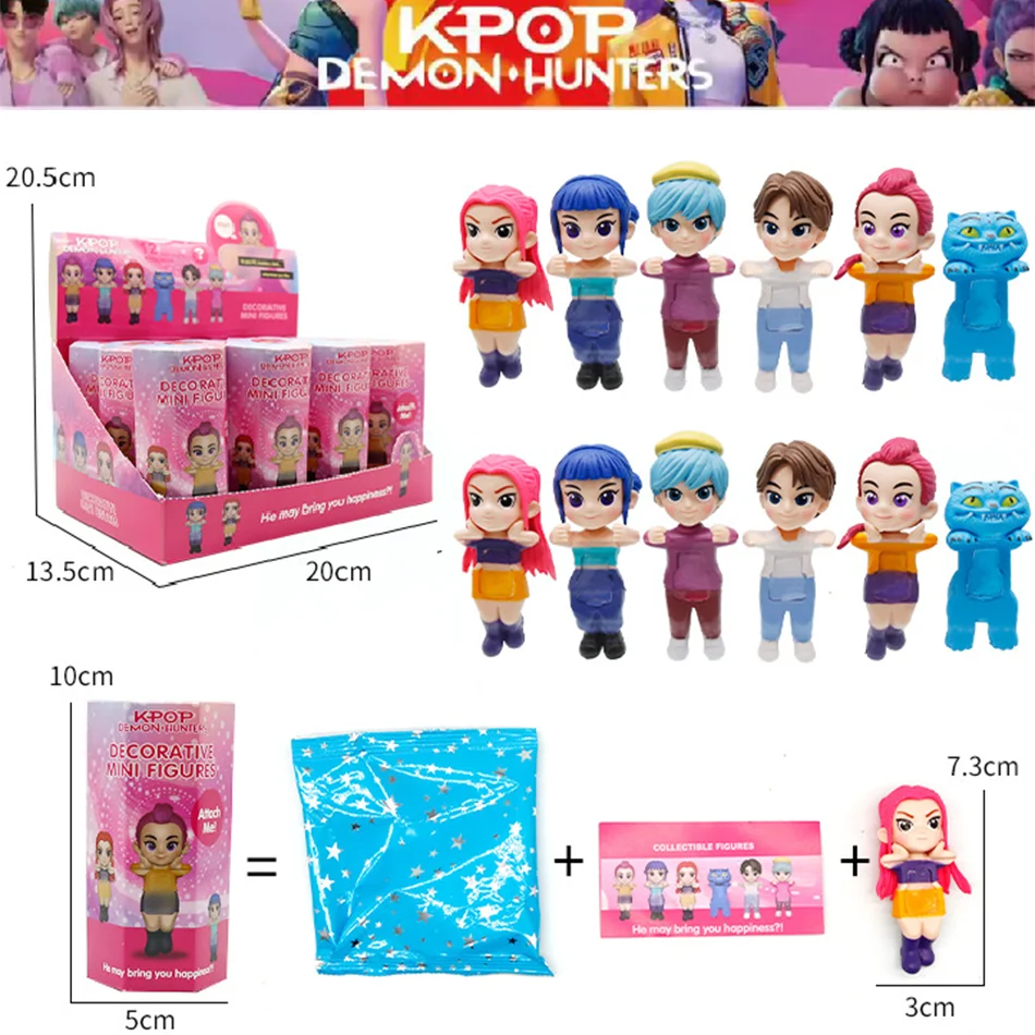 Nuevo Producto, caja ciega de Anime Kpop Devil Hunter, caja ciega divertida para desmontaje, estatua pequeña, modelo periférico, regalos de decoración de escritorio