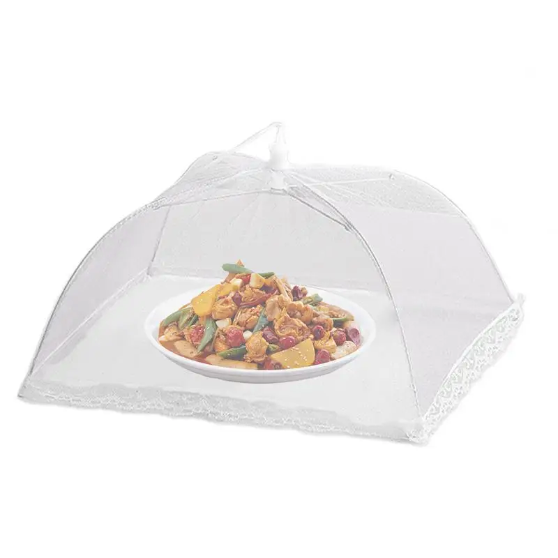 Cover For Food Outside Folding Household Large Kitchen Dish Umbrella 14in Screen Tents Hangable Food Nets Dish Cover Food Screen