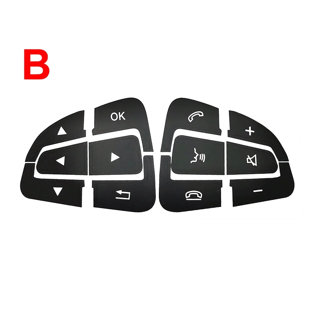Steering Wheel Repair Steering Button Decal Sticker Vinyl Decal Backlit Lettering Reflective Lettering For Mercedes-Benz GLA