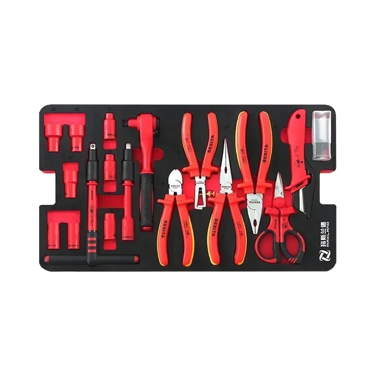 

18 Piece Tools Vde Certified Power Tool Set Socket Wrench And Pliers Set Tools