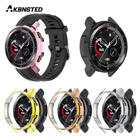 AKBNSTED TPU Plating Silicone Protective Case For Huawei Honor GS Pro Smart Watch Accessories For Huawei Honor GS Pro Watch Case