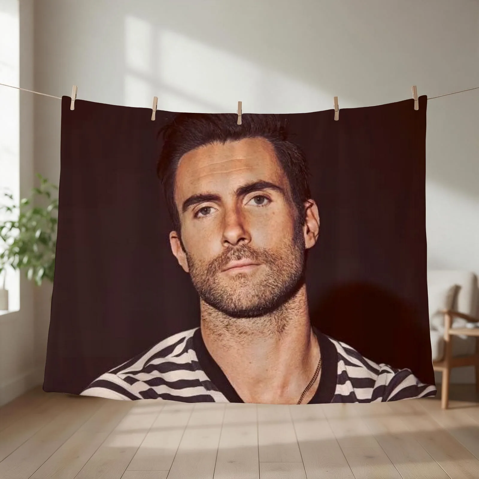 adam levine Throw Blanket Flannel Fabric Flannels For Baby Nap Blankets