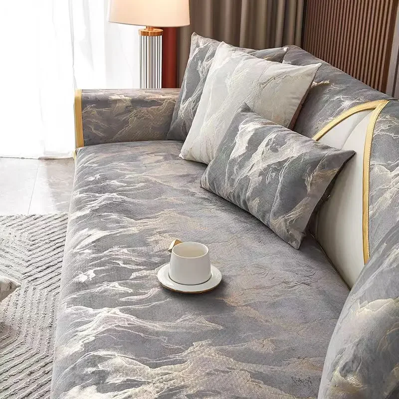 European high-end Sofa Covers For Living Room Couch Cover ArmChair Protector Sofa Slipcovers Home Decor 1/2/3/4 Seater L Shape