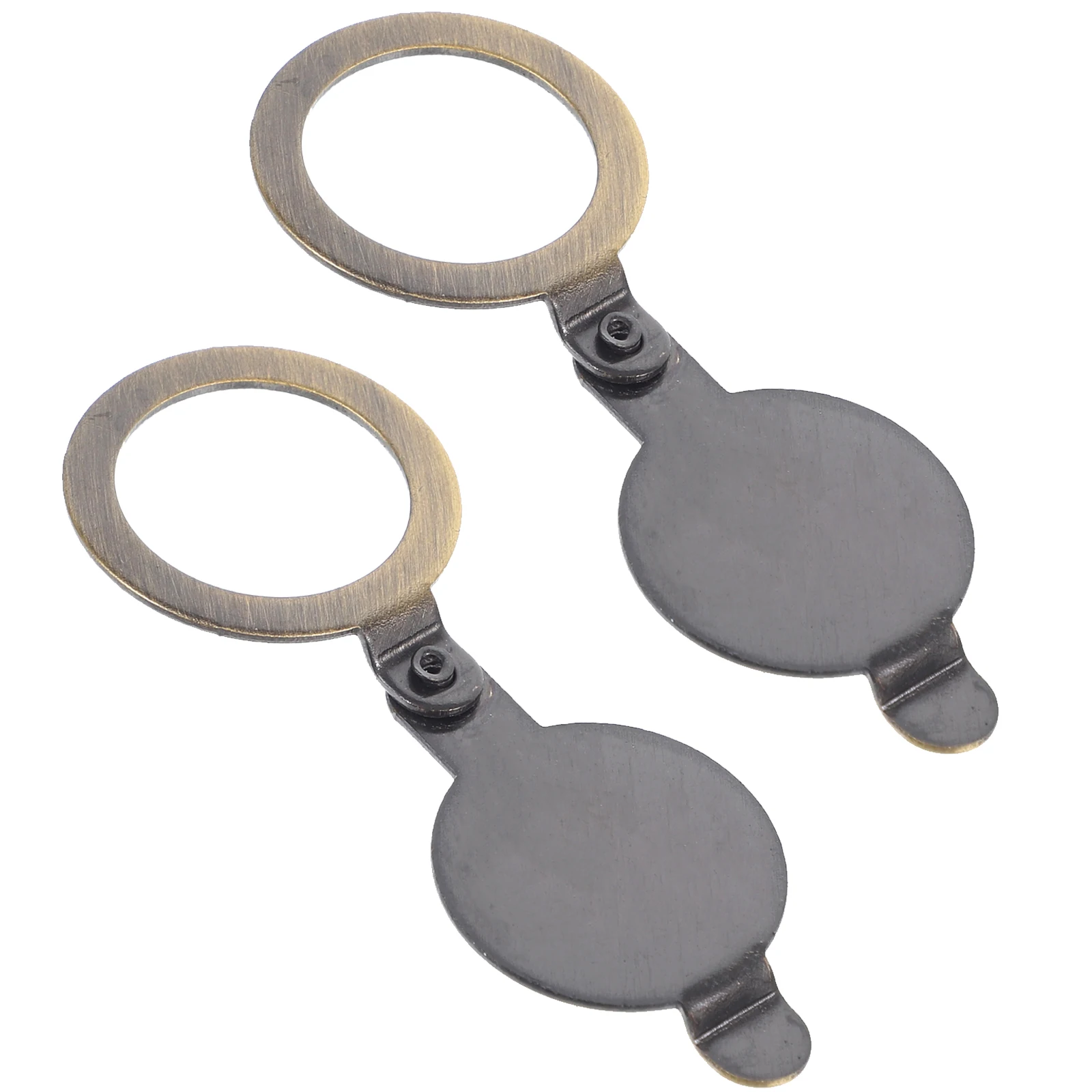 

2Pcs Door Mirror Anti-peeping Cover Privacy Peephole Hole Covers for Apartment Copper Viewer Home Office Security Furniture