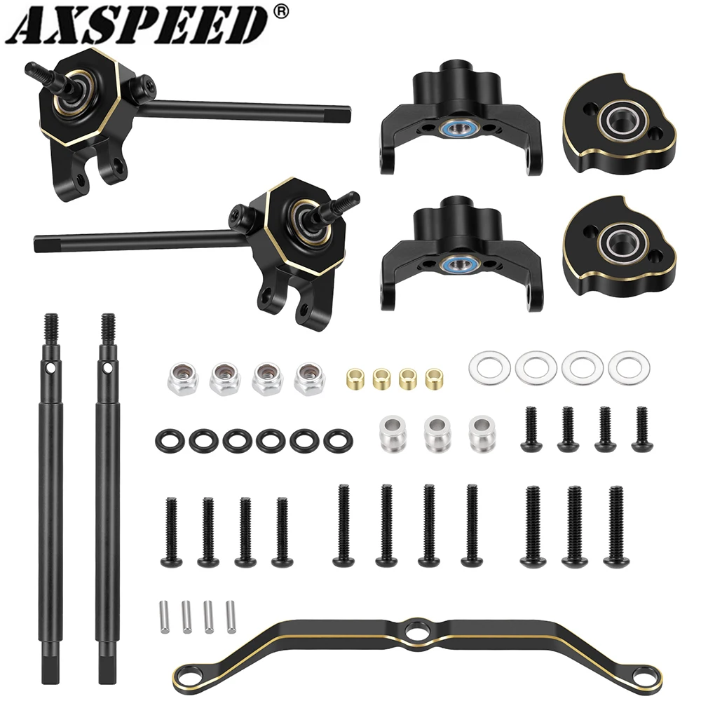 AXSPEED Metal Front Rear Widening Upgrade Kit +5MM +11MM for 1/18 TRX4M RC Micro Crawler Car Parts