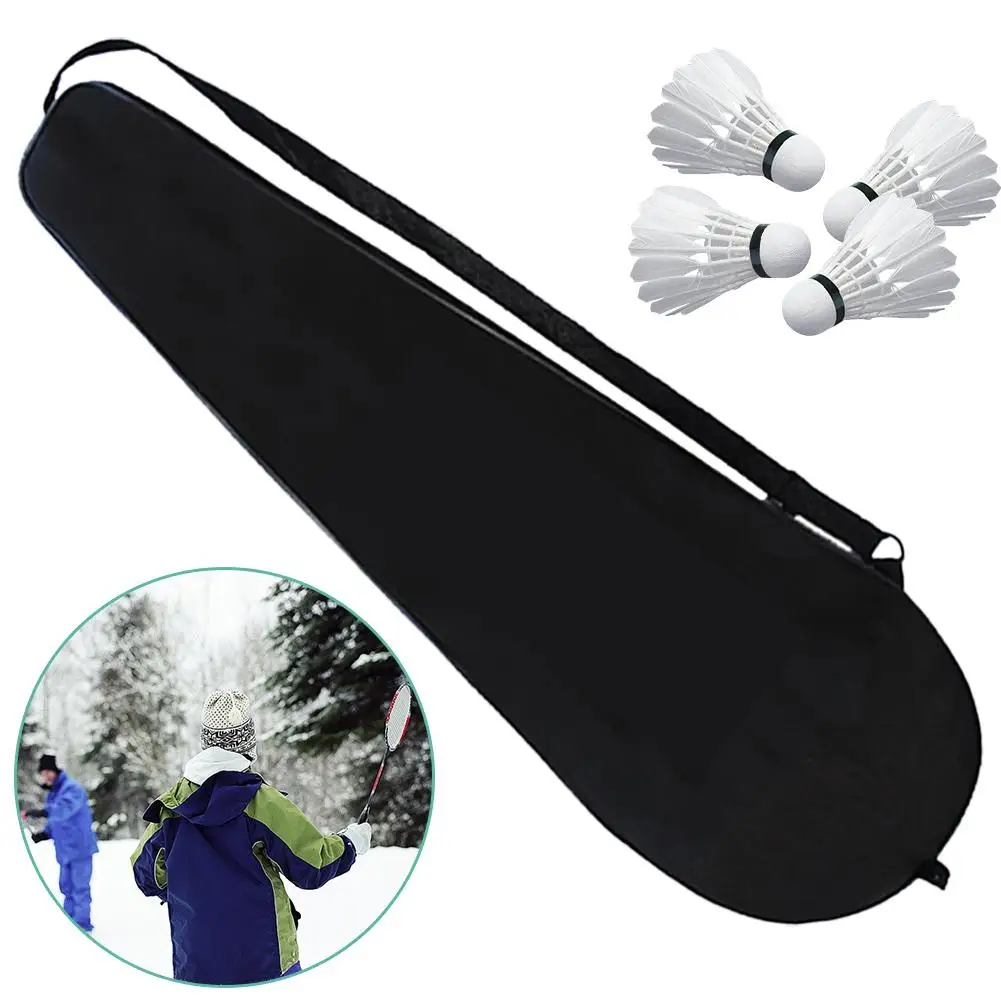 

Портативная сумка для ракеток для бадминтона, водонепроницаемая теннисная сумка на одно плечо для взрослых, мужчин и женщин, защитная ракетка для бадминтона F4o6