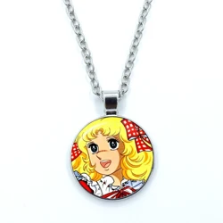 Fashionable Cartoon Creative Design Glass Necklace Handmade Anime Manga Candy Long Necklace Pendant Jewelry Gifts