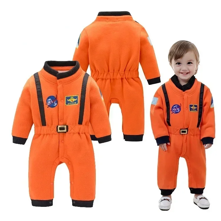 Astronaut Costume Space Suit Rompers for Baby Boys Brother Sister Matching Clothes Bodysuit Toddler Birthday Party Fancy Cosplay