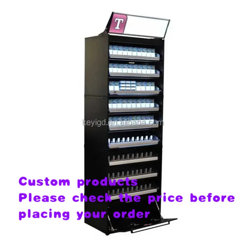 custom.Smoke Shop Door-type LED Display Cabinet