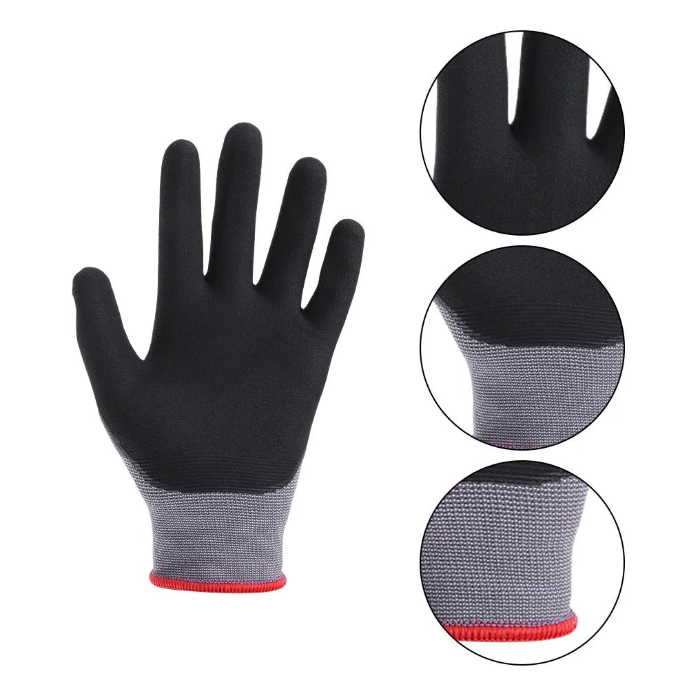 6 pairs of medium work gloves Ladies' and men's seamless knitted gloves Gardening gloves Suitable for warehousing and logistics
