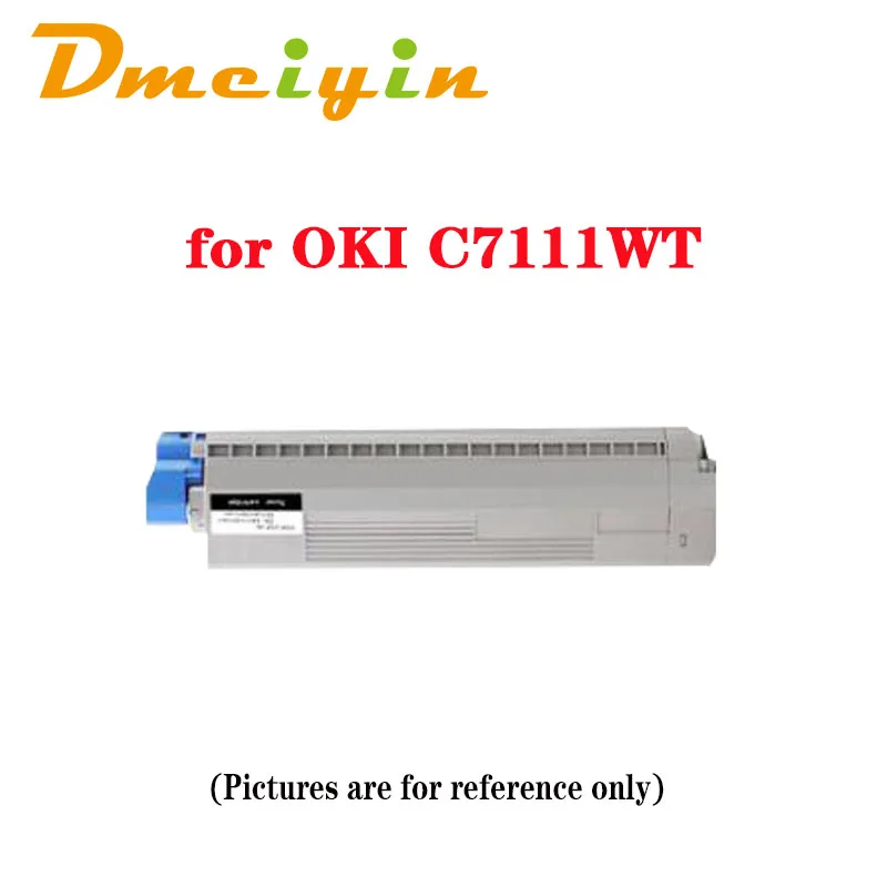 White Color 6k Pages 44318666/44318657/44318661 Toner Cartridge for OKI C7111WT