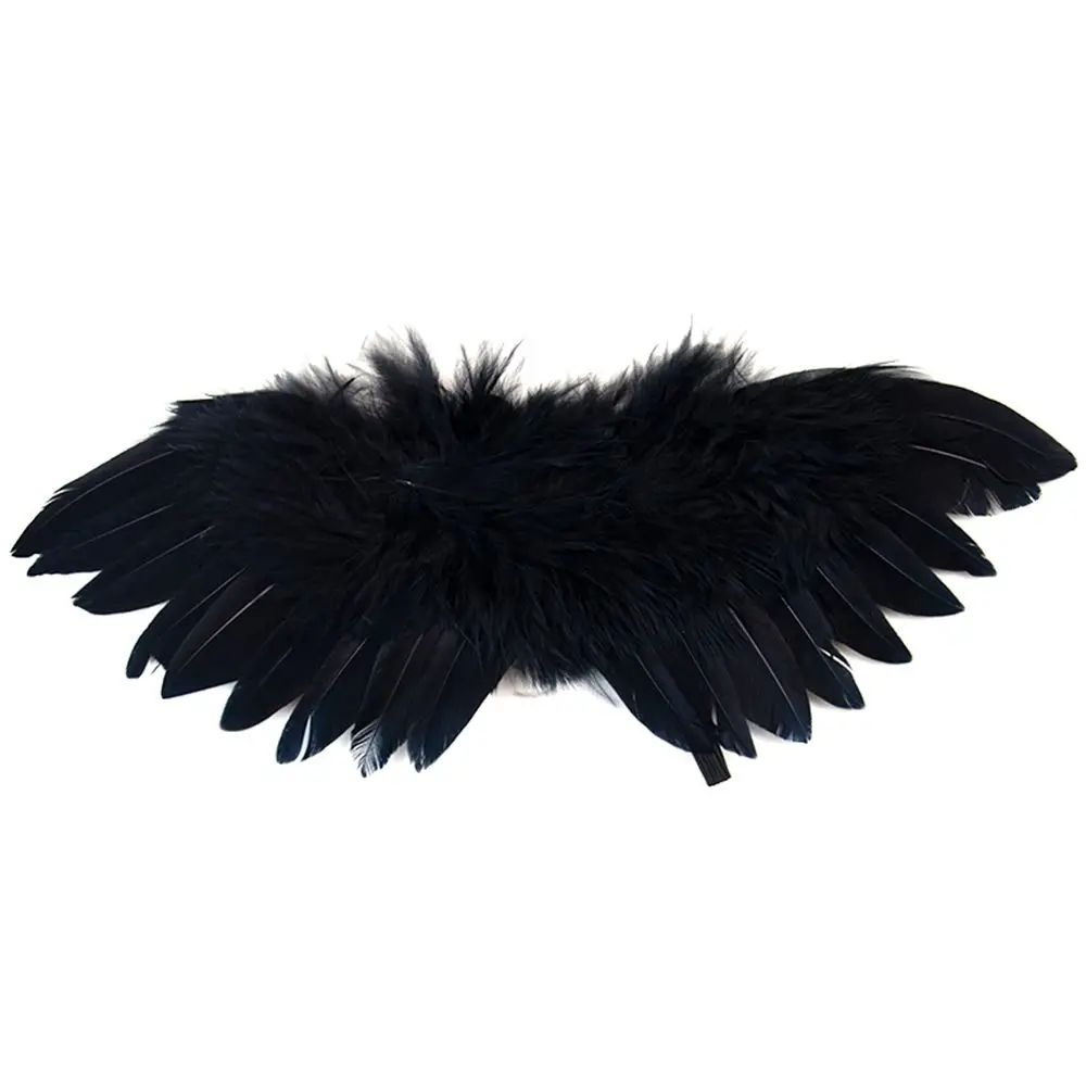 Black Mini Baby  DIY Feather For Newborn//Dog Pet Hanging Ornements Sew Accessories Photography Props Angel Wing