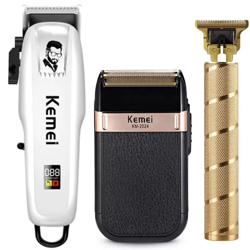 

KM-809APG Professional Barber Hair Clipper Rechargeable Electric Cutting Machine Beard Trimmer Shaver Cordless