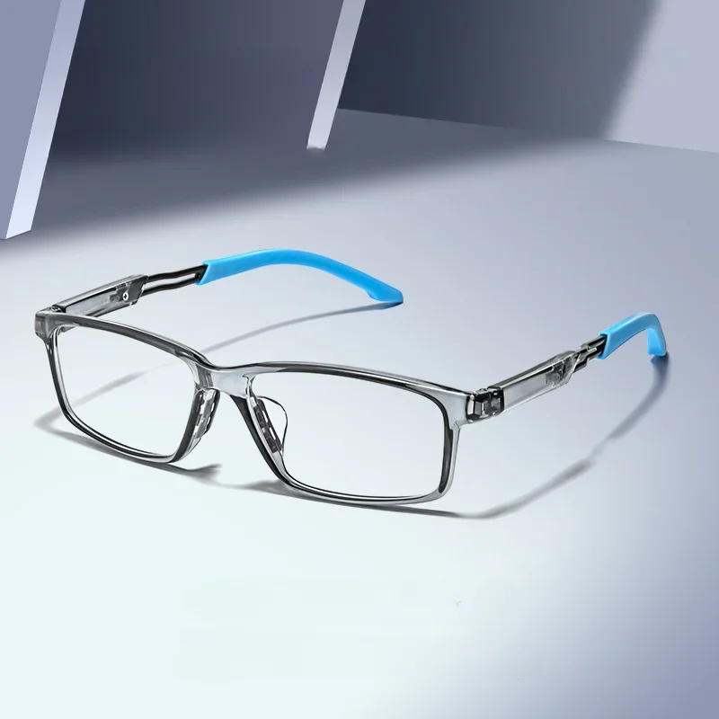 Sports Glasses Frame Student Black Ultra-Light TR90 Glasses Silicone Non-Slip Glasses Leg Men's Optical Frames Frame